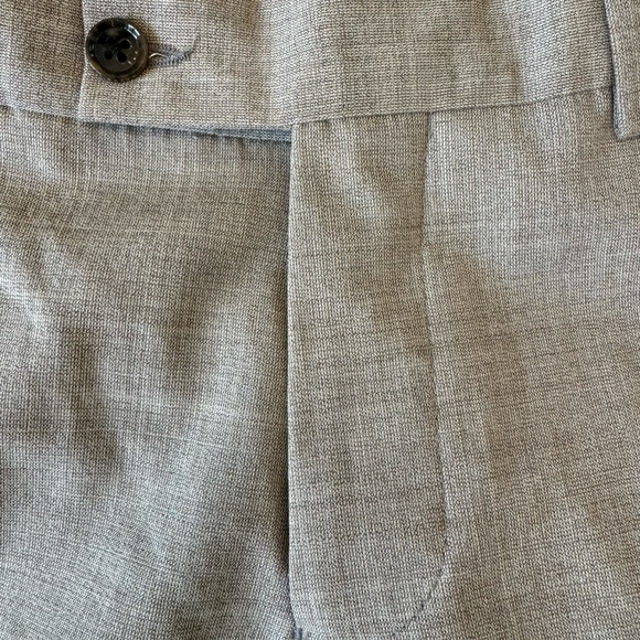 Ted Baker Men’s Wool Jerome Wool Beige Pant Size 30 - Picture 6 of 7